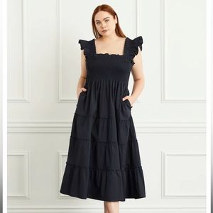 Hill House Ellie Nap Dress in black cotton